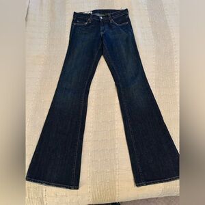 Red Engine Dark Blue Flare Jeans